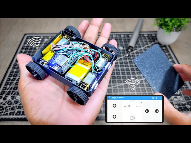 How To Make Mini Wifi Controlled Robot Car | Ashwinprojects