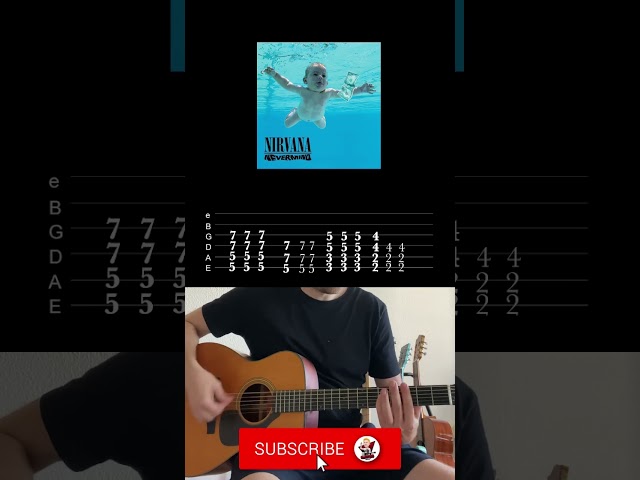 Nirvana - Breed #guitartutorial #guitarmusic #nirvanacover #guitar #guitarlesson