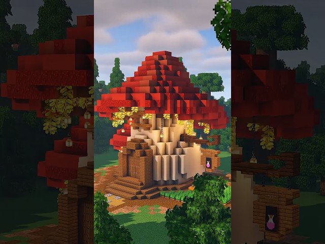 Minecraft Mushroom House - Tutorial on Youtube: @Rectic7  #minecraft