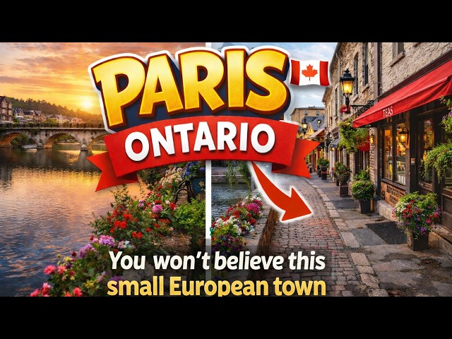 Paris Ontario Side Streets Walking Tour 🇨🇦 | Hidden Gems & Small Town Charm