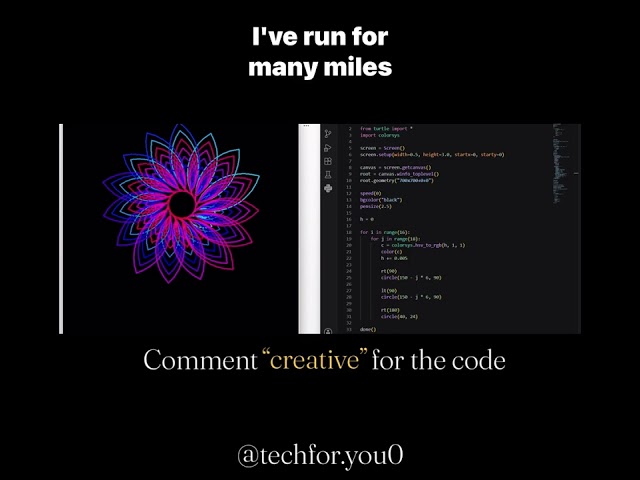 Watch Python Turn Code Into Art!✨🌻