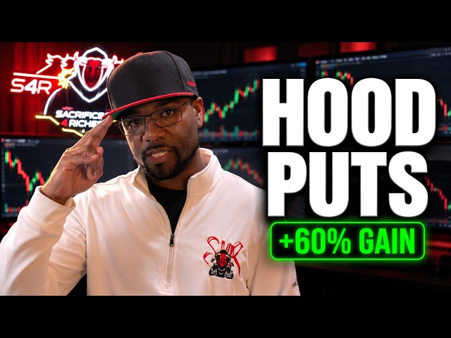 How We Won 13-60% on HOOD Put Options | Follow @stocks4rell