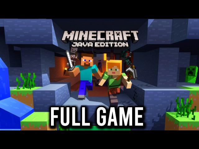 Minecraft Survival Java Edition - FULL GAME Walkthrough - No commentary
