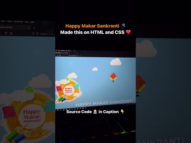 Celebrate Makar Sankranti Using HTML and CSS