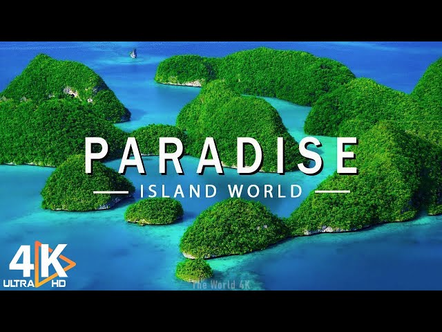 PARADISE SERENITY 4K UHD 🌿 Turquoise Waters, Tropical Scenery & Relaxing Music