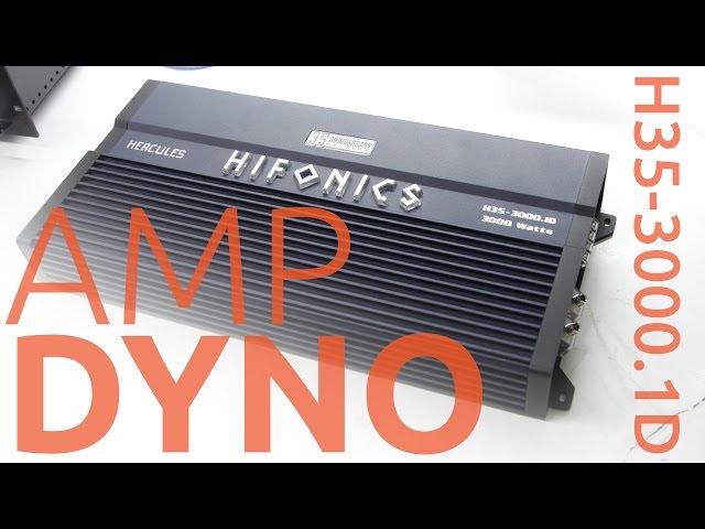 Hifonics H35-3000.1D Amplifier Dyno Test | SMD D'Amore AD-1