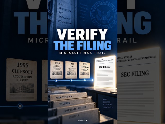 Audit Microsoft's Acquisition Trail in SEC Filings | Pineify #Shorts #tradingview #aitrading #stock