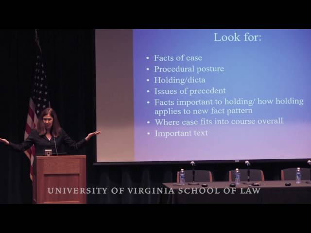 Introduction to Law School for First-Year Students