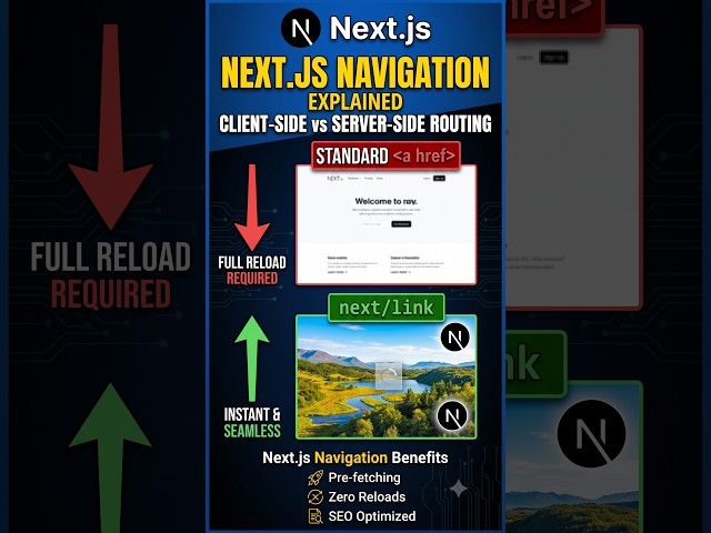 Next.js Navigation Explained: Client-Side vs Server-Side Routing
