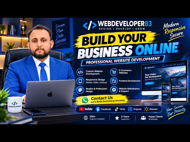 Professional Website Development | Modern & Responsive Websites | WEBDEVELOPER83