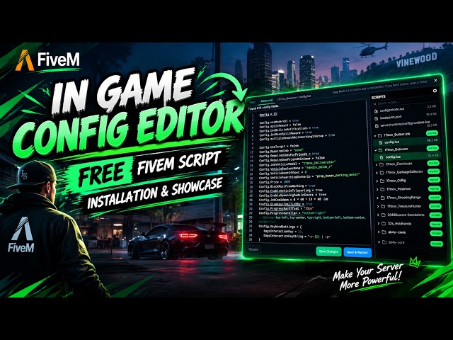 [FREE] IN-GAME Config Editor for FiveM! 🔥 Edit Any Script In-Game | Installation& Showcase