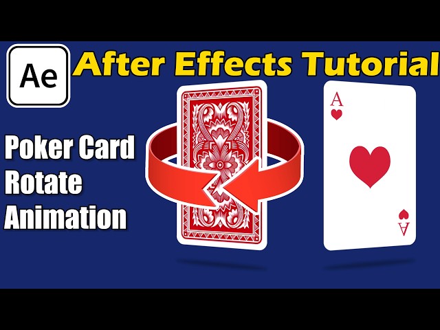 Poker Card Rotate Animation Tutorial | Adobe After Effects