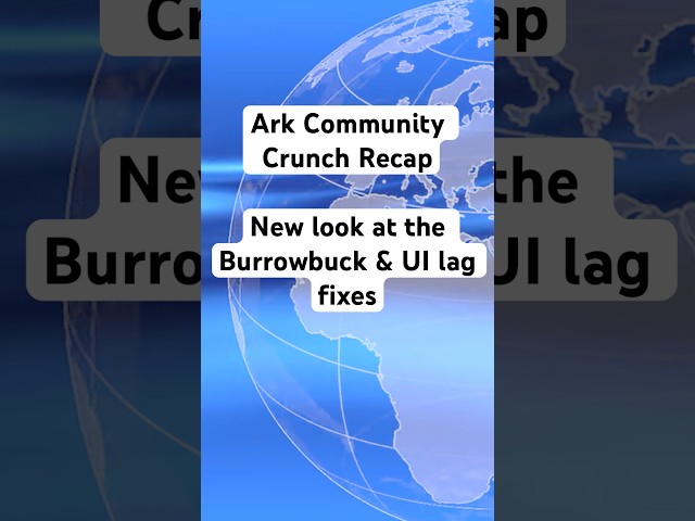 New look at the Burrowbuck, & UI lag fixes | Ark Community Crunch Recap #ark #arksurvivalascended