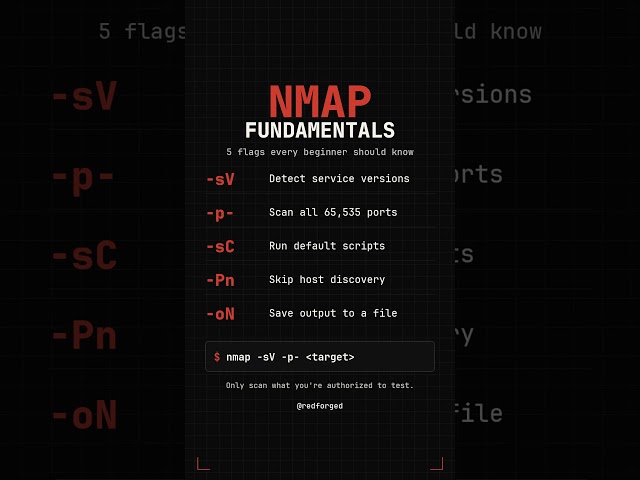 Nmap Fundamentals: 5 Flags Every Beginner Should Know