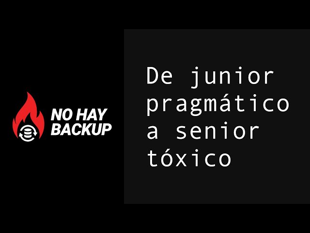 From pragmatic junior to toxic senior.