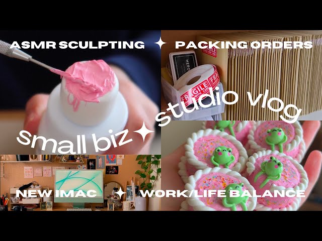 Cozy Artist Vlog 05 ✿ learning how to be kinder to myself ✿ Small Business | Studio Vlog