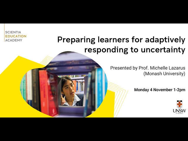 Preparing learners for adaptively responding to uncertainty