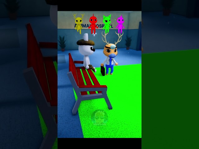 Cute Baby Anomalies try to escape Dr Harlow #roblox #animalhospital
