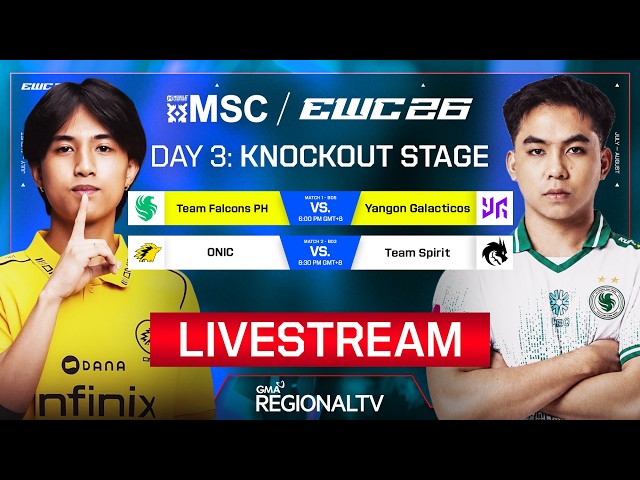 MLBB MSC AT EWC 2026: ONIC VS TEAM SPIRIT | LIVE | SEMI-FINALS | JULY 31, 2026