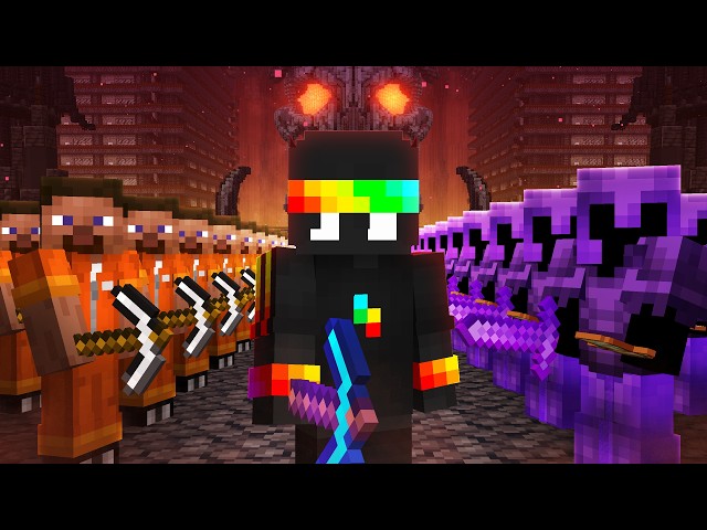 1000 Players Simulate PRISON in Hardcore Minecraft
