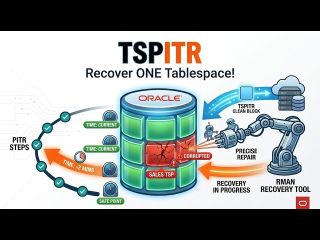 Oracle TSPITR Explained | Recover a Tablespace Without Rolling Back Your Database