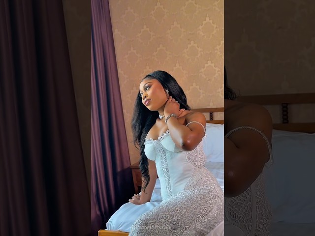 An intentional Reception Dress for a Gorgeous iFashy Bride +2348145669288 #ifashy #intermediateclass