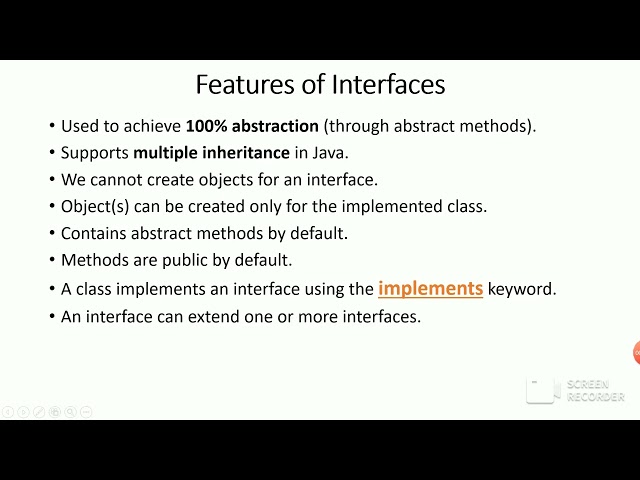 Interfaces in Java