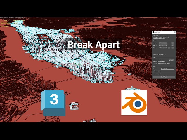 Split Large Attached Meshes in 3ds Max | Break Apart