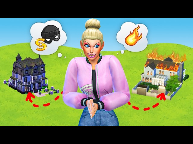 Ruining the entire neighbourhood in The Sims 4