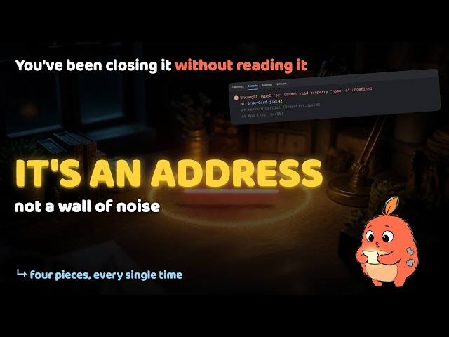 Your Error Message Isn't Noise — It's Telling You Exactly Where to Look
