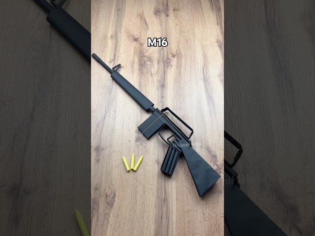 Epic M16 Rifle Origami World Tutorial | DIY M16 From Paper Step By Step Origami Weapon Craft
