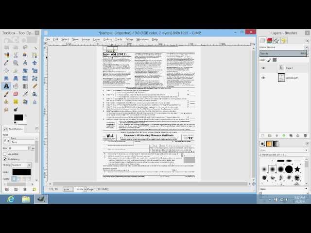 How to Edit PDF in GIMP
