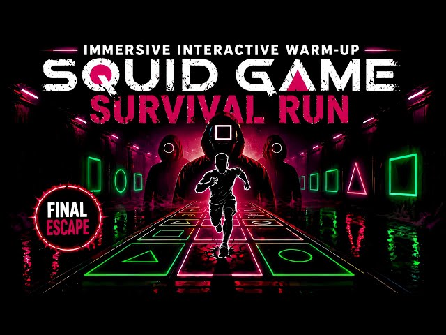 Immersive Interactive Warm-Up #91 | SQUID GAME Escape Challenge | Reflex & Cardio Workout