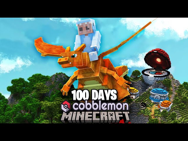 I Spent 100 Days in Cobblemon VERSUS My Rival in Minecraft