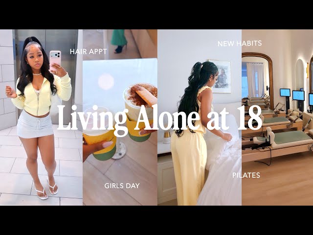 LIVING ALONE for the FIRST TIME | appts, building routine, girlhood, pilates, errands