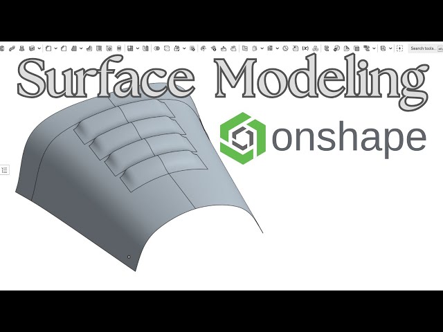 Surface Modeling in Onshape / Step by Step CAD Tutorial