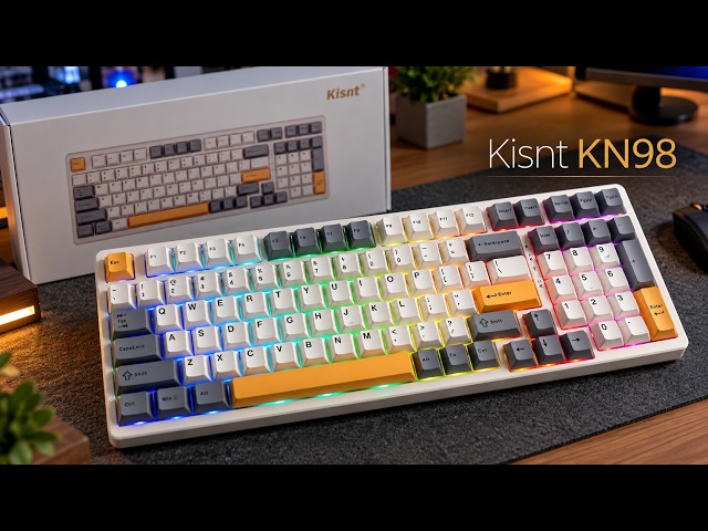 Kisnt KN98 Mechanical Keyboard Unboxing & Review – Wireless, Hot-Swap & RGB