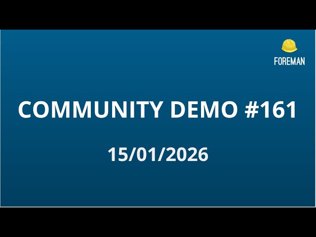 Foreman Community Demo #161