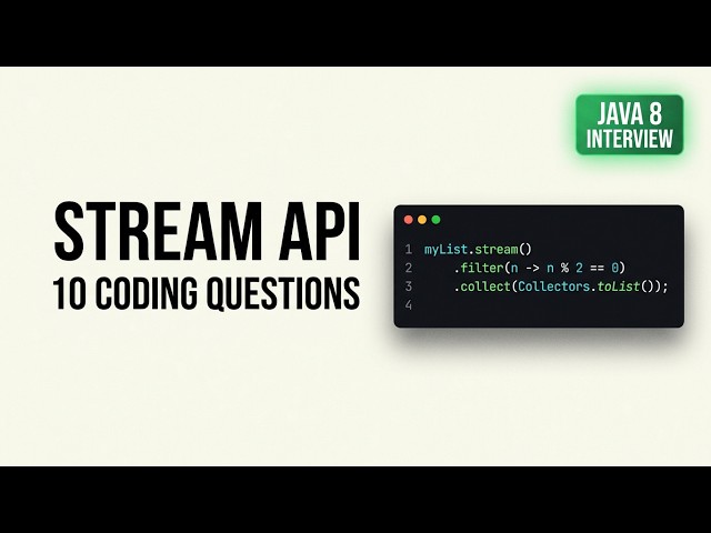 Java 8 Stream API Interview Questions | 10 Coding Problems with Solutions | Set 1