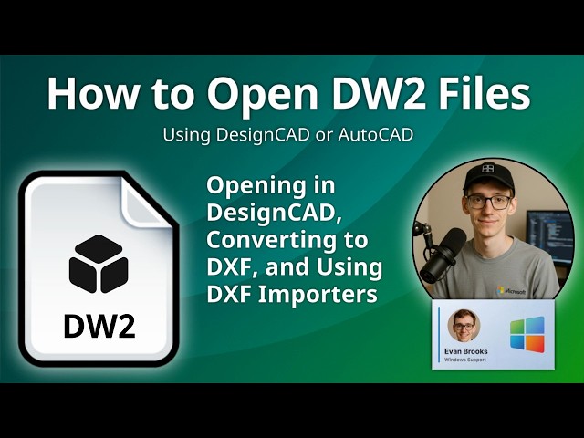 How to Open DW2 Files (DesignCAD Drawing)