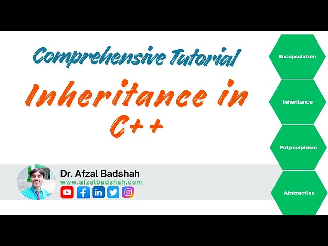 Introduction to Inheritance in C++ | OOP Tutorial for Beginners | Base & Derived Class