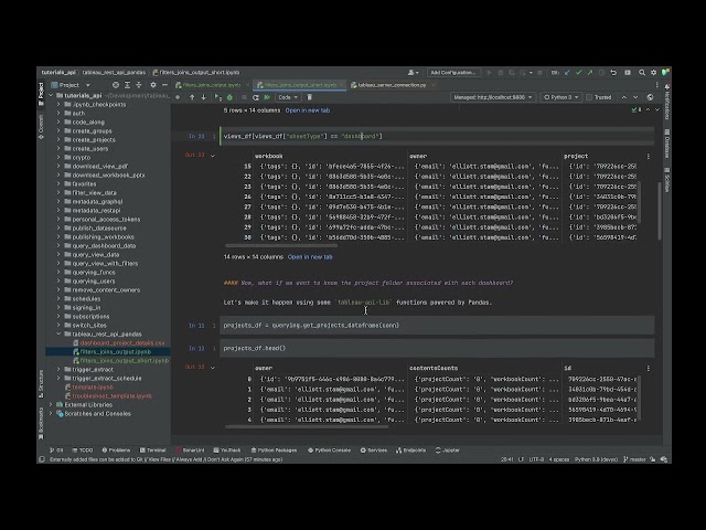 Making the most of Tableau's REST API with Python and Pandas