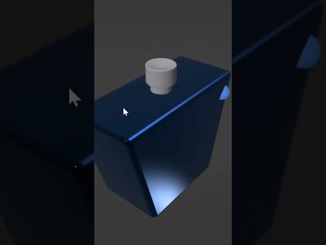We try to make color 3D perfume bottle in Blender.