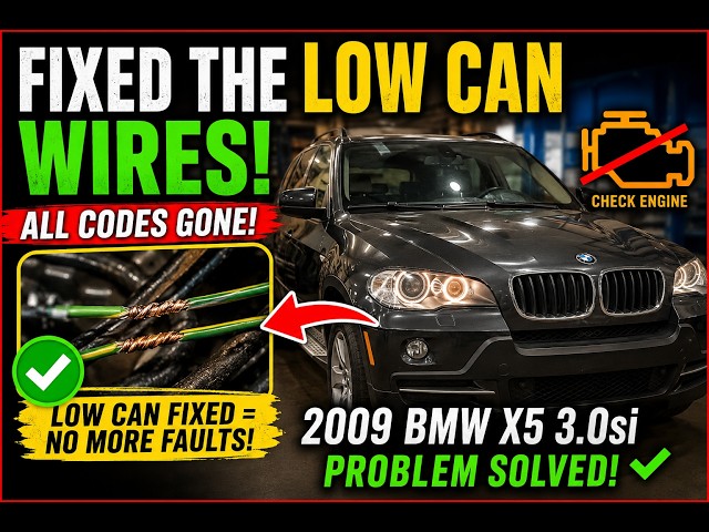 BMW X5 K-CAN Line Fault — Current FIXED! | Low CAN Wire Repair | All Fault Codes Gone
