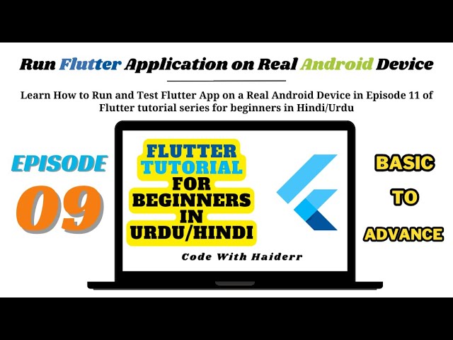 How To Run and Test App On Real Android Phone | Flutter tutorial for beginners Episode: 09