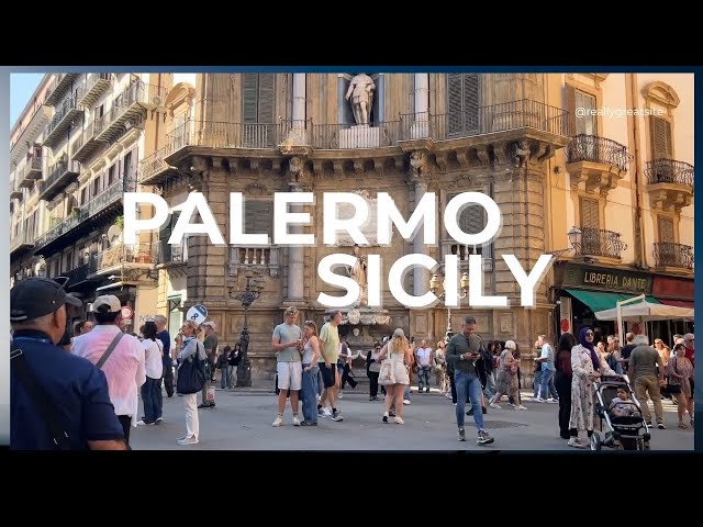 Palermo Sicily Walking Tour 4K 