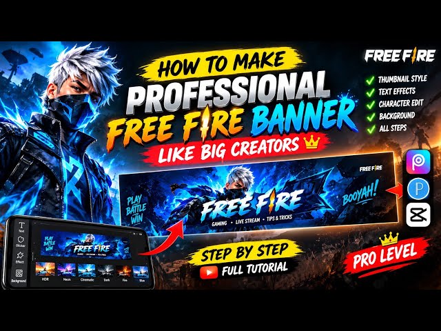 How To Make Professional Banners 😨 Like Big Creators