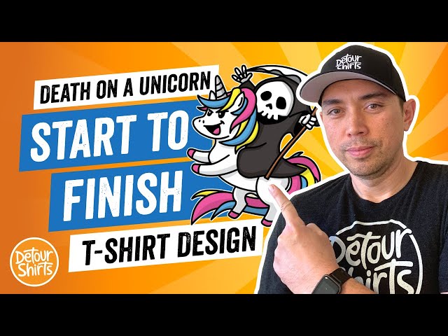 Start to Finish T-Shirt Design. My Steps from Concept to Finished product for RedBubble or POD
