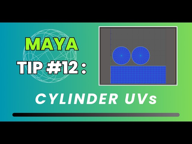 Maya Quick Tip #12: Perfect Cylinder UVs