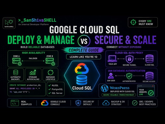 Google Cloud SQL Tutorial 2026 | Deploy Secure MySQL & WordPress with Cloud SQL Auth Proxy
